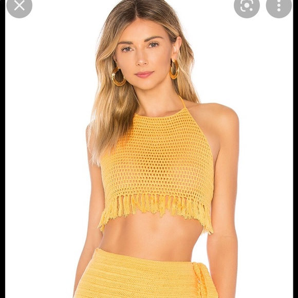 Stevie Crop Top & Skirt in Butternut - Picture 3 of 12